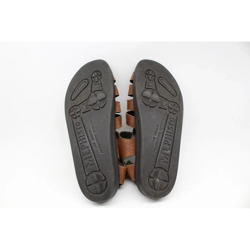 Mephisto Sam Mens Brown Leather Fisherman Sandals Air-Relax Size 45 11-11.5